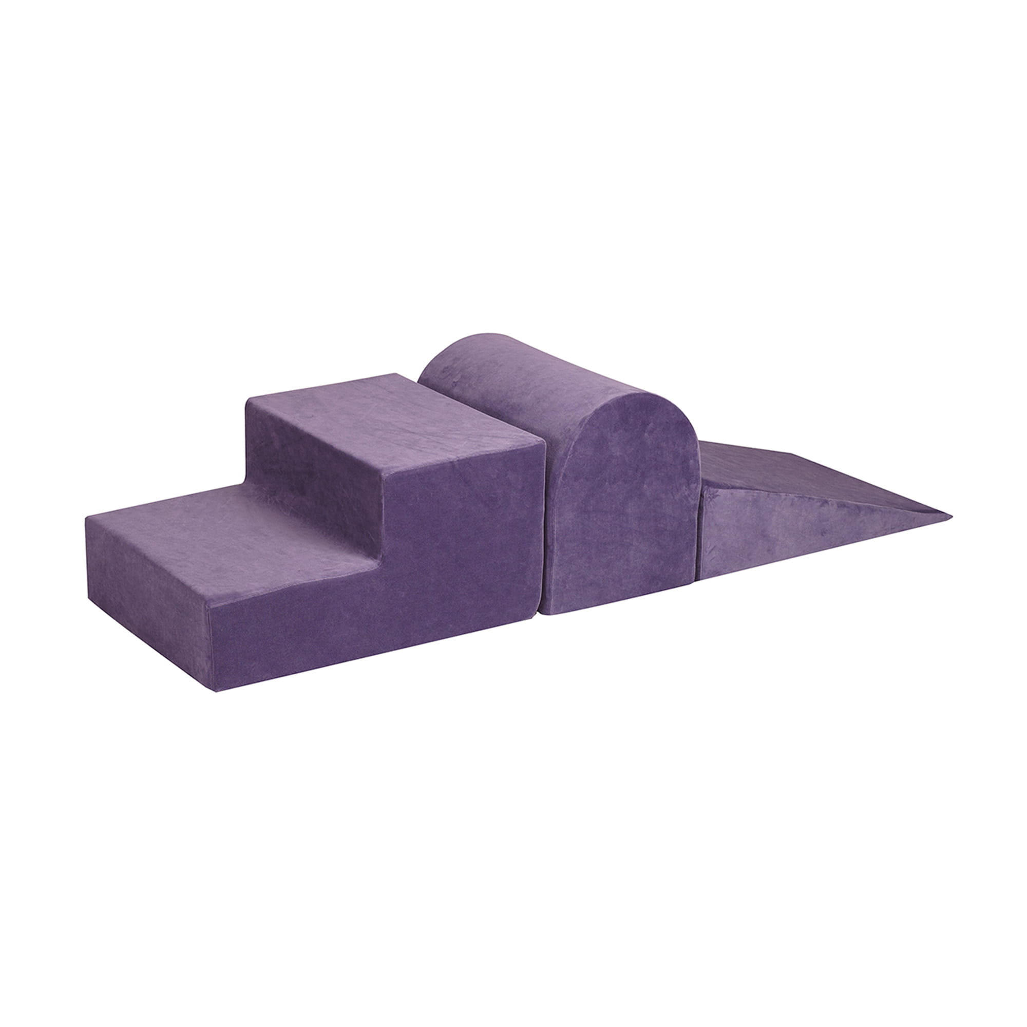SCHAUMSTOFF-BAUSTEINE für Kinder, Samt, Graublau - Blaugrau, Textil (145/30/145cm) - MeowBaby