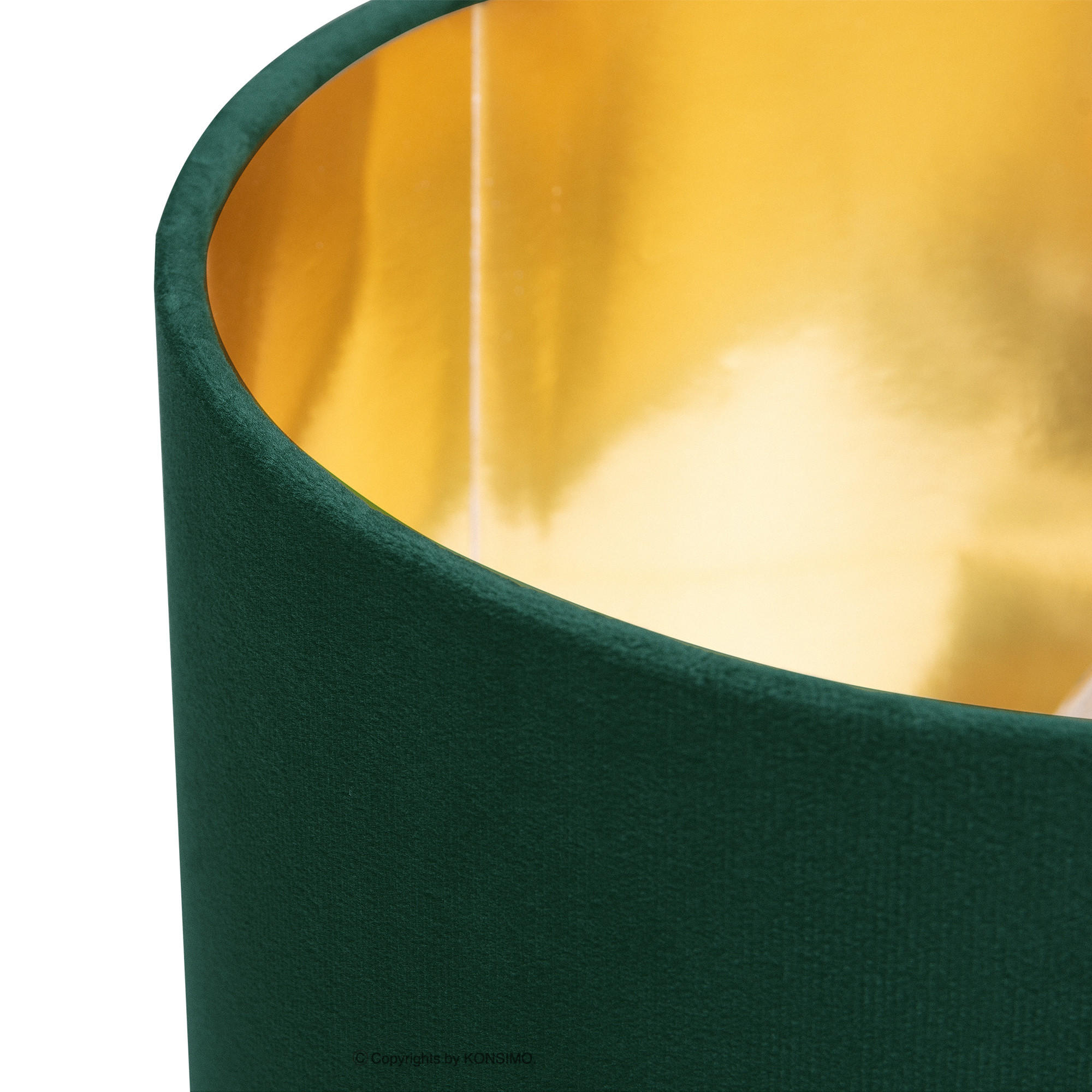 Thumbnail - Konsimo® Tischleuchte, Gold, Grün, Keramik, Textil, 24x38x24 cm, Lampen & Leuchten, Innenbeleuchtung, Tischlampen, Tisch...