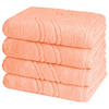 HANDTUCH Cashmere feeling 4er-Set - Orange, Textil (50/100cm) - Ross