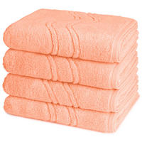 HANDTUCH Cashmere feeling 4er-Set - Orange, Textil (50/100cm) - Ross
