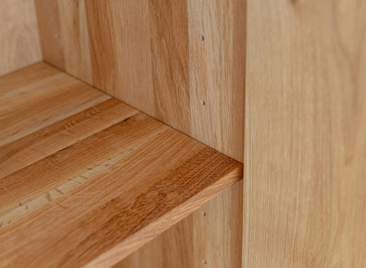 WOHNZIMMER-SET Collodi Wildeiche Natur - Sideboard 165cm - Türanschlag rechts - Wildeiche/Eichefarben, Holz (293/205/43.5cm) - Feldmann-Wohnen