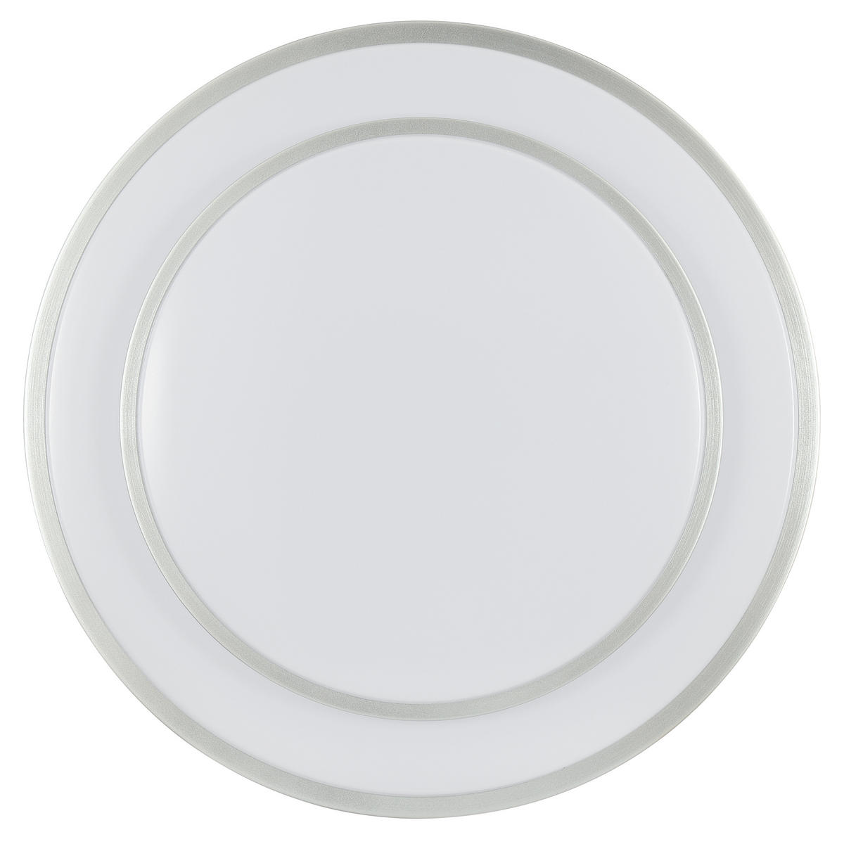 LED DECKENLEUCHTE Luciano Aluminium/Weiß 39/39/7,8 cm - Multicolor, Metall (39/39/7.8cm) - Brilliant