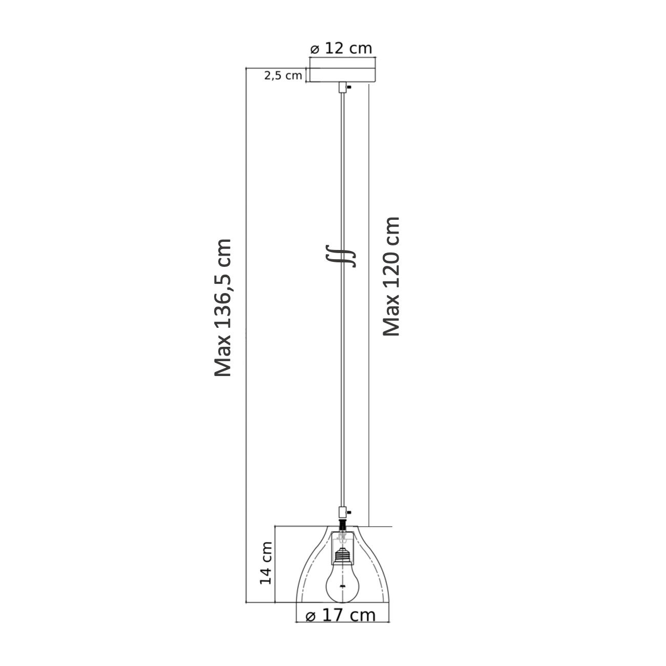 HÄNGELEUCHTE Exo, Grau, 14cm - Grau, Metall (14/17/14cm) - KOSILUM