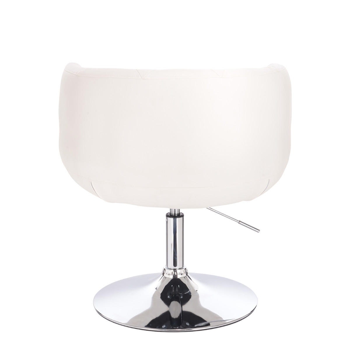 COCKTAILSESSEL PANAMA Kunstleder Weiß - Silberfarben/Weiß, Textil (55/78/61cm) - SVITA