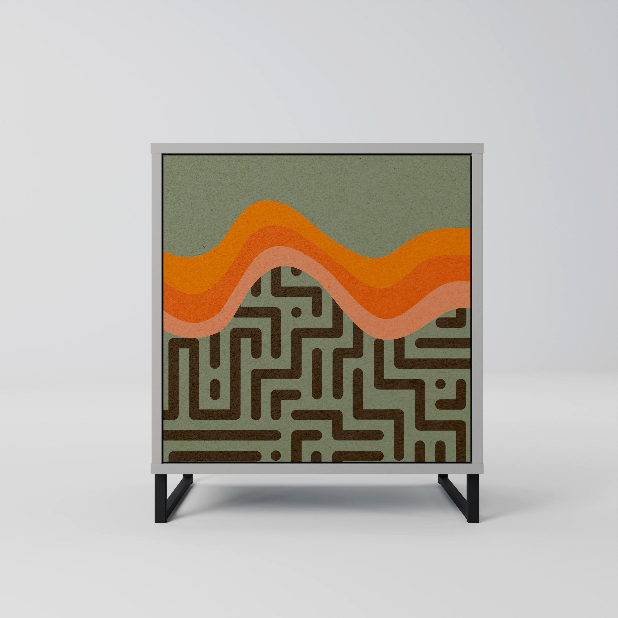 SpaceRebels Sideboard Grau 57.5x67.5x42 cm