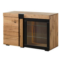 SIDEBOARD Wildeiche 115x45x75 natur geölt ROTTERDAM #115 - Braun, Holz (115/75/45cm) - Massivmoebel24