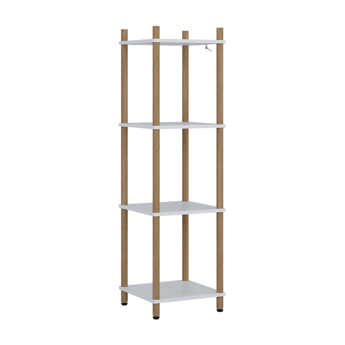 ROHOVÁ POLICE Bivio Bílá/borovice - bílá, kompozitní dřevo (30/102.5/30cm) - Vicco