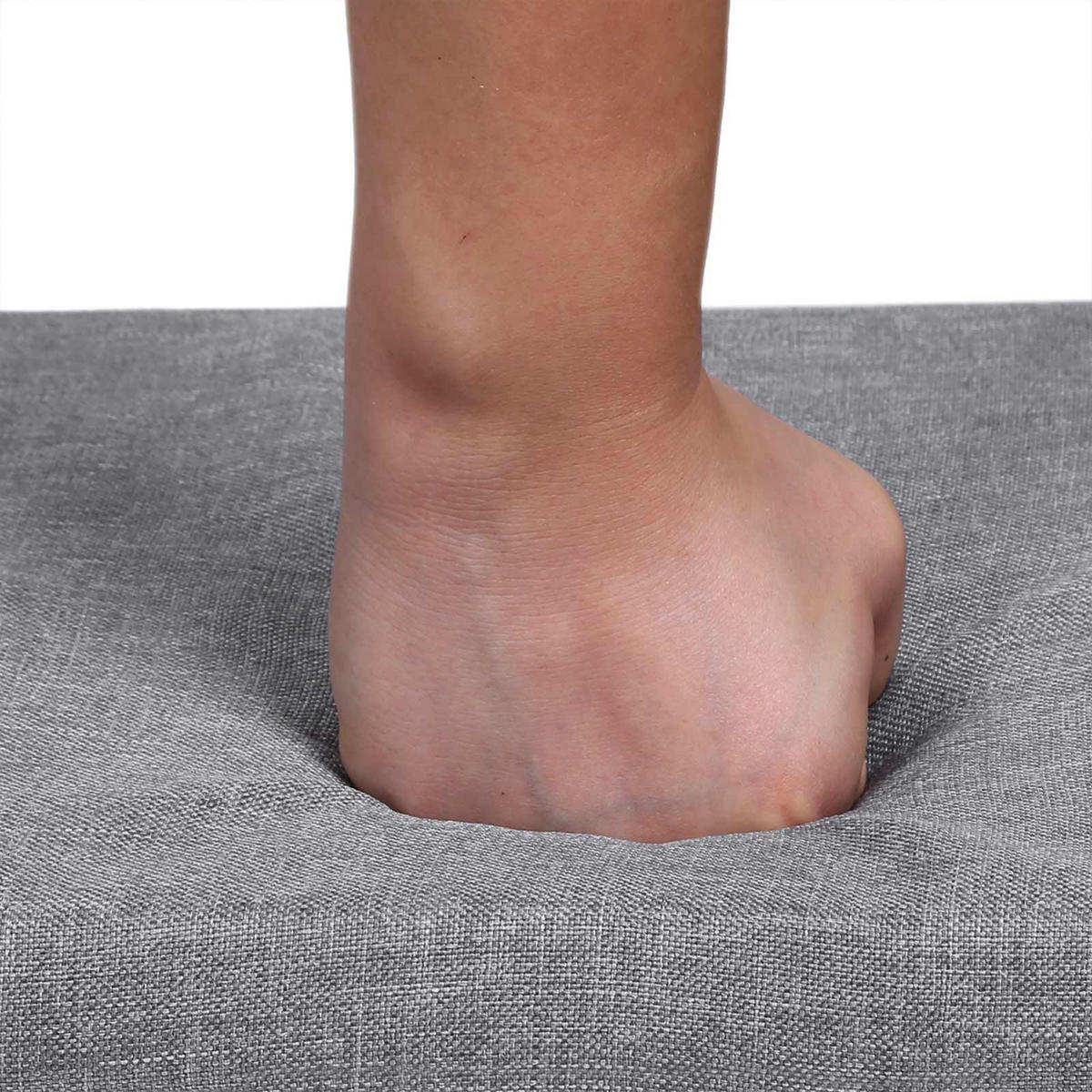 SCHUHBANK - Weiß, Holzwerkstoff (30/48/104cm) - Hansiro