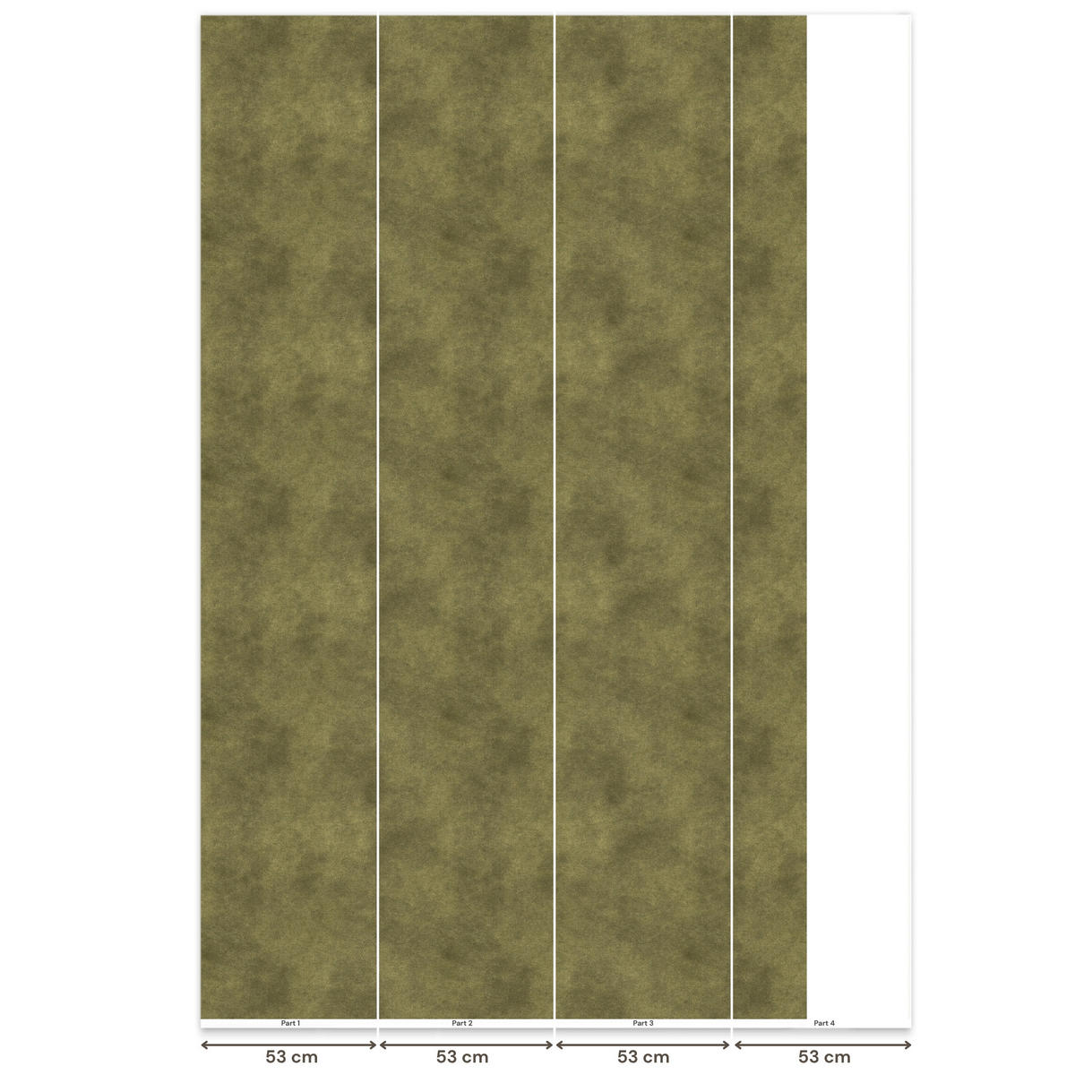 TAPETE - Textur - Abstrakt - Grün - 180x300 cm - Olivgrün, Papier (180/300cm) - OnlyWow