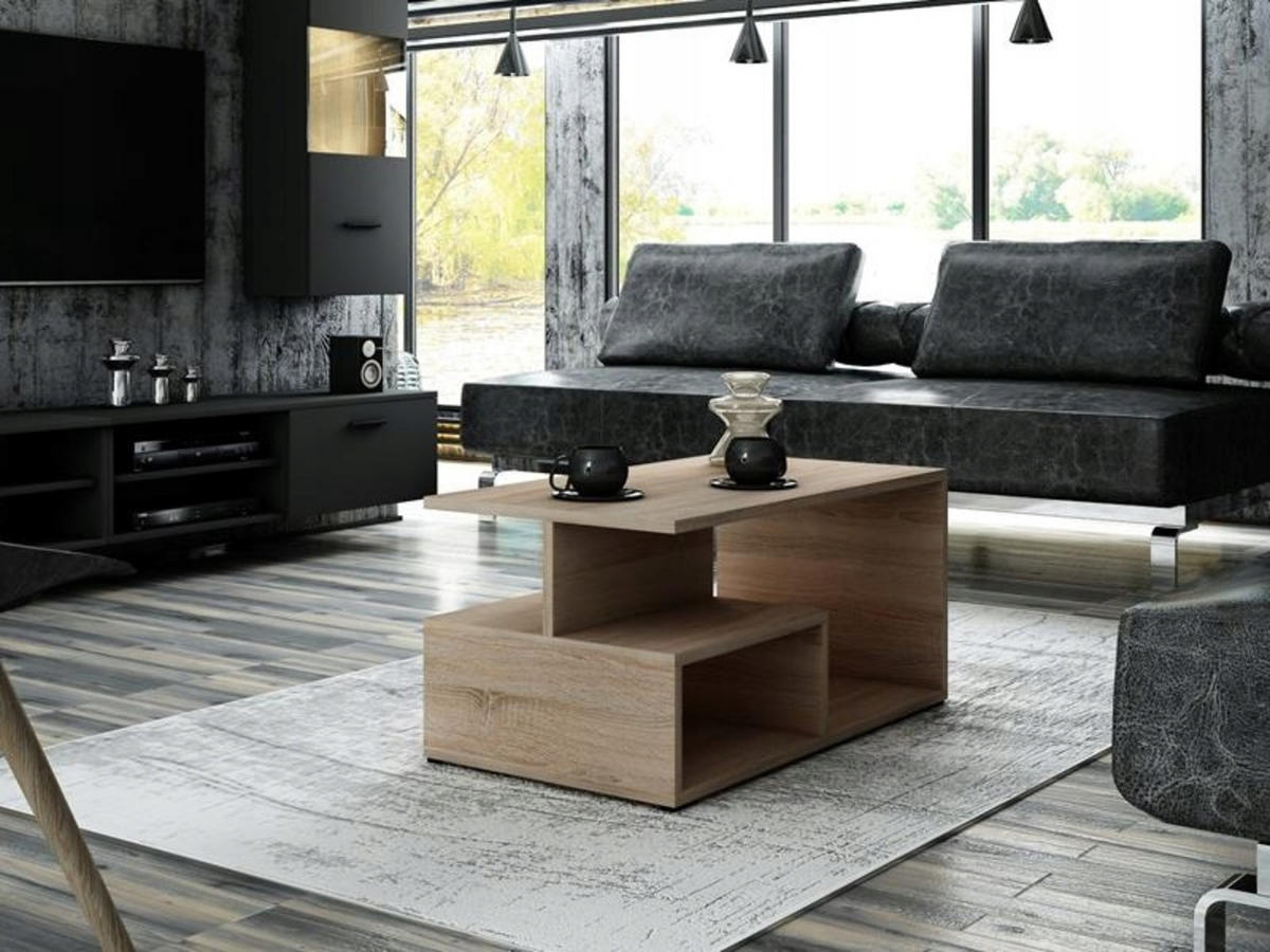 COUCHTISCH PRIMA EX3 Sonoma Eiche 90/51/45 cm - Sonoma Eiche, Holzwerkstoff (51/90/45cm) - Matkam Möbel
