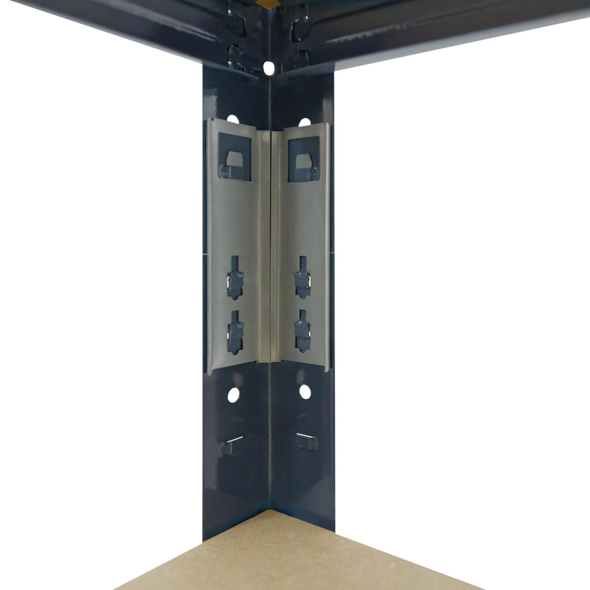 SCHWERLASTREGAL HOME 180x120x40 cm in blau mit 4 Böden und 175 kg Traglast pro Boden - Blau, Metall (120/180/40cm) - shelfplaza