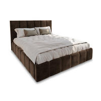 POLSTERBETT TARANTO 160x200 cm mit Bettkästen - Braun - Braun, Holz (160/200cm) - MASSENO