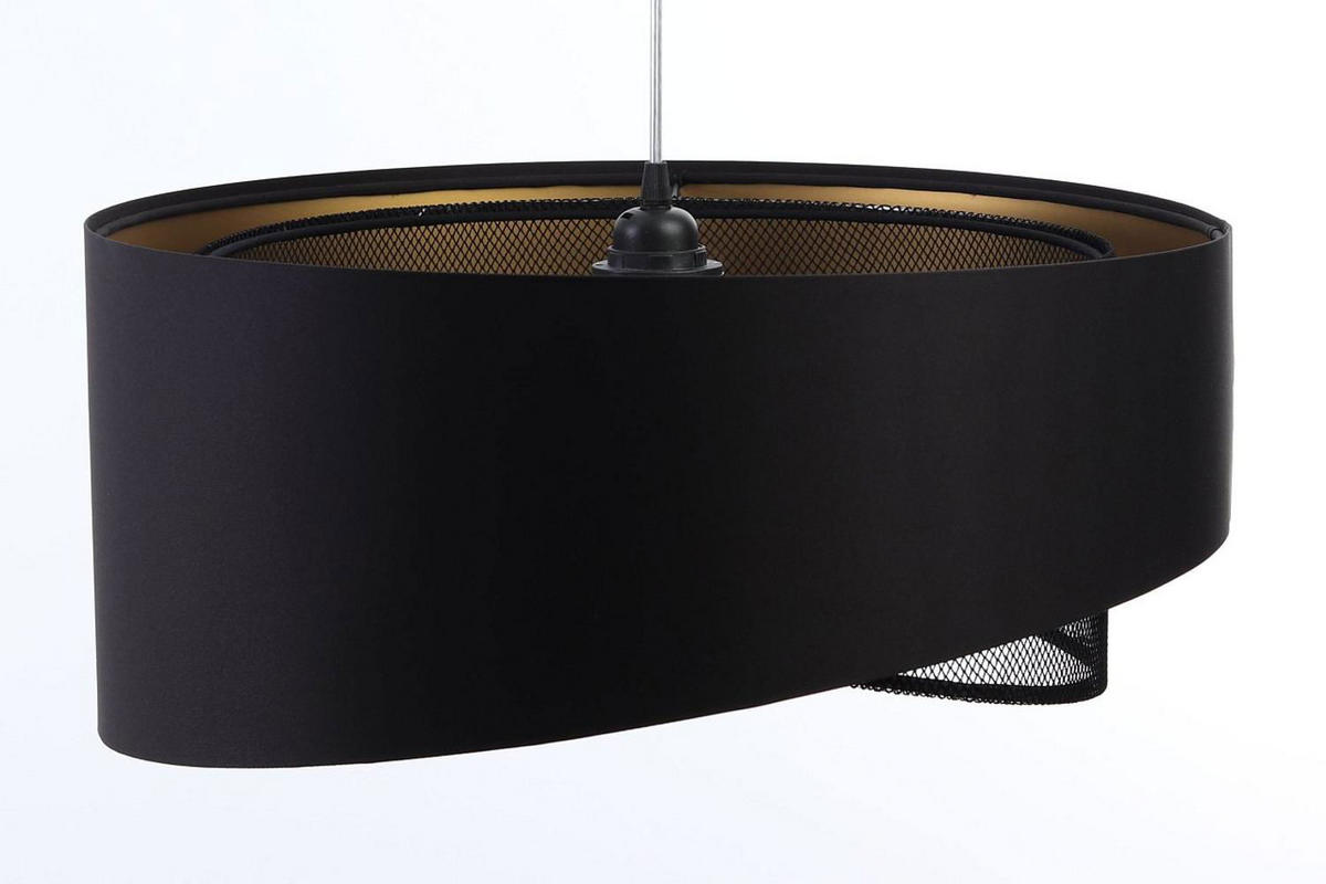 HÄNGELEUCHTE Gold 50/23 cm - Goldfarben/Schwarz, Kunststoff (50/1.3/23cm) - ONZENO