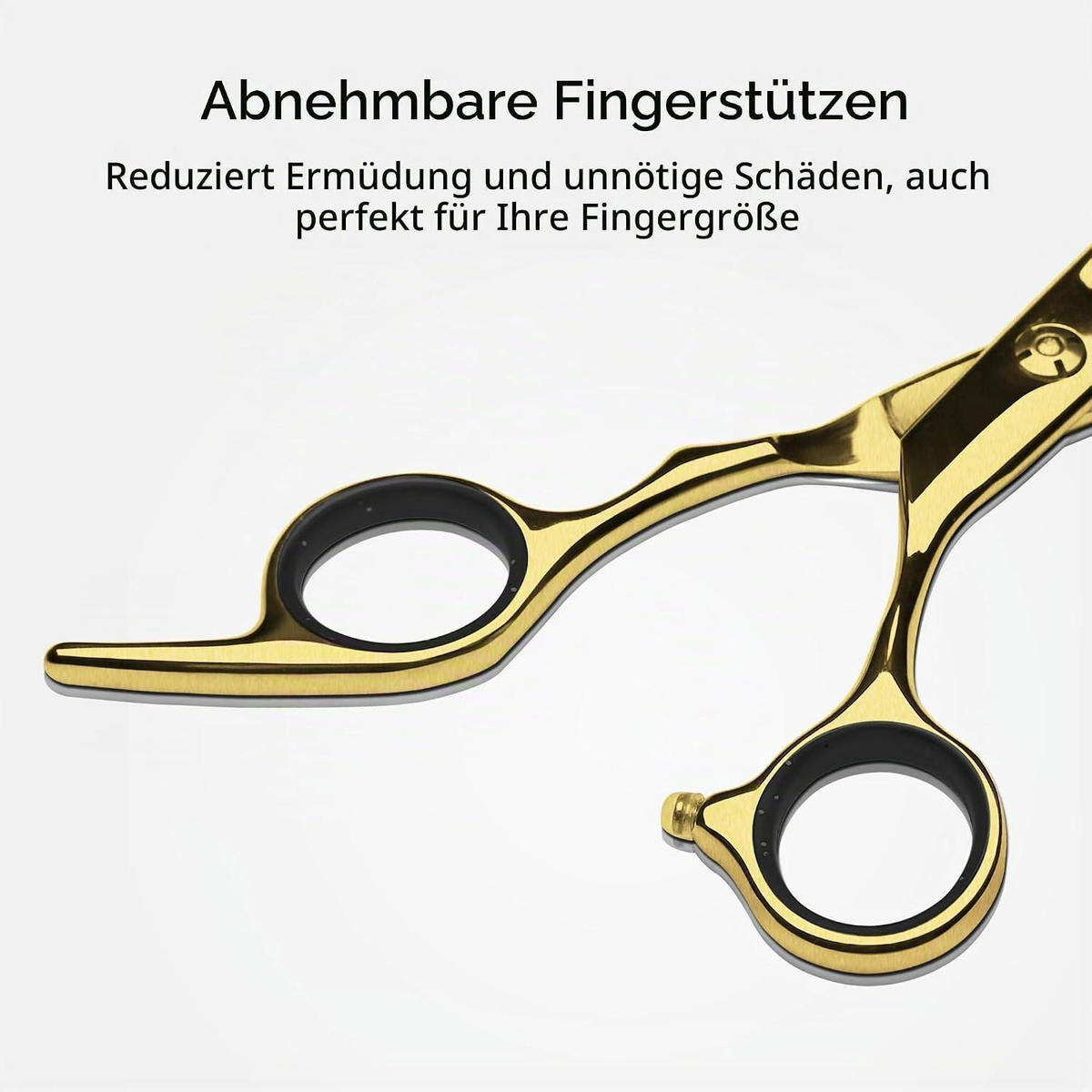 HAARSCHNEIDESCHEREN Set 2-teilig Gold 16,5 cm - Goldfarben, Metall (6.3/1/16.5cm)