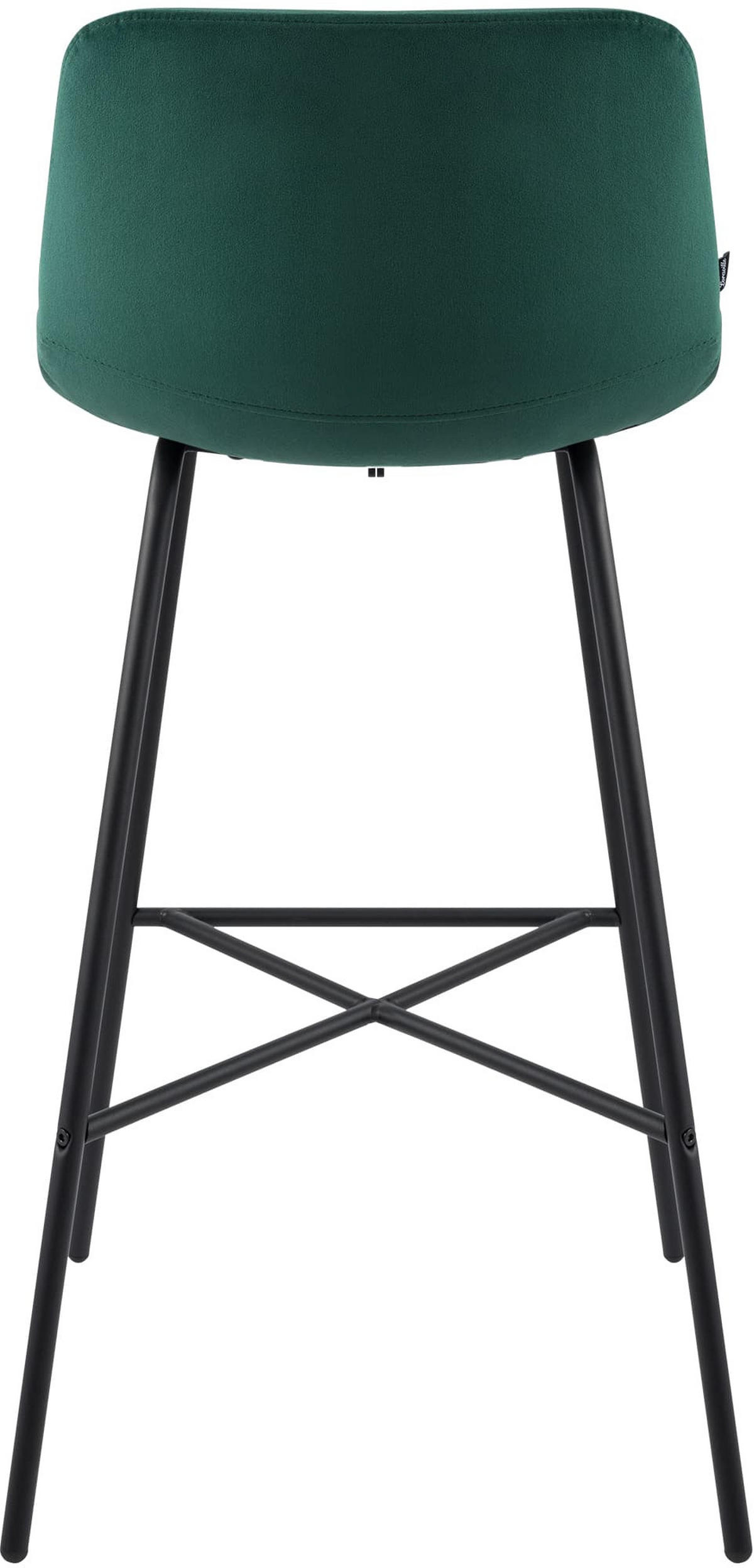 BARHOCKER Gekel Samt Grün - Grün, Textil (44/98/49cm) - DELUKE