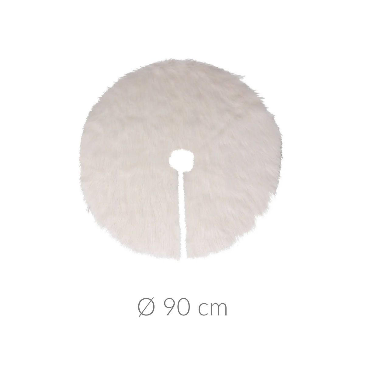 WEIHNACHTSBAUMROCK 90/90/1 cm - Weiß, Textil (90/1cm) - Atmosphera Createur d´interieur