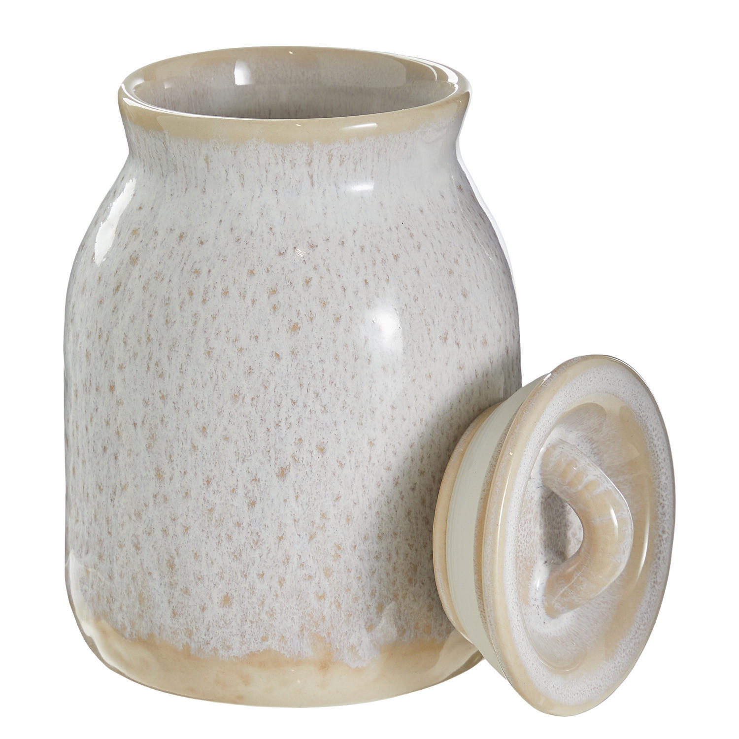 AUFBEWAHRUNGSDOSE Portimao - Beige, Keramik (11/15/11cm) - Butlers