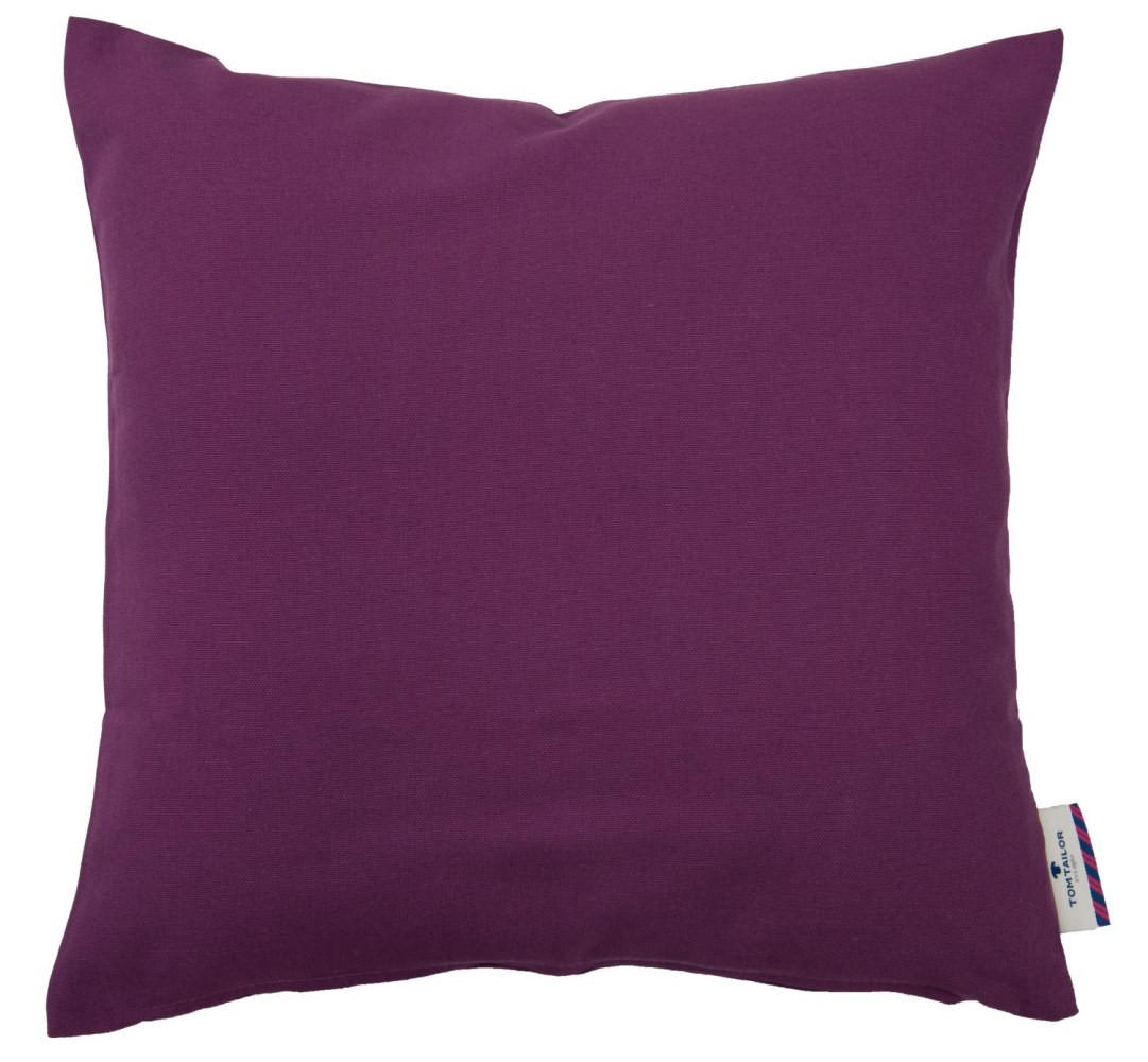 ZIERKISSENHÜLLE Dove brombeer 40x40cm - Brombeere, Textil (40/40cm) - Tom Tailor