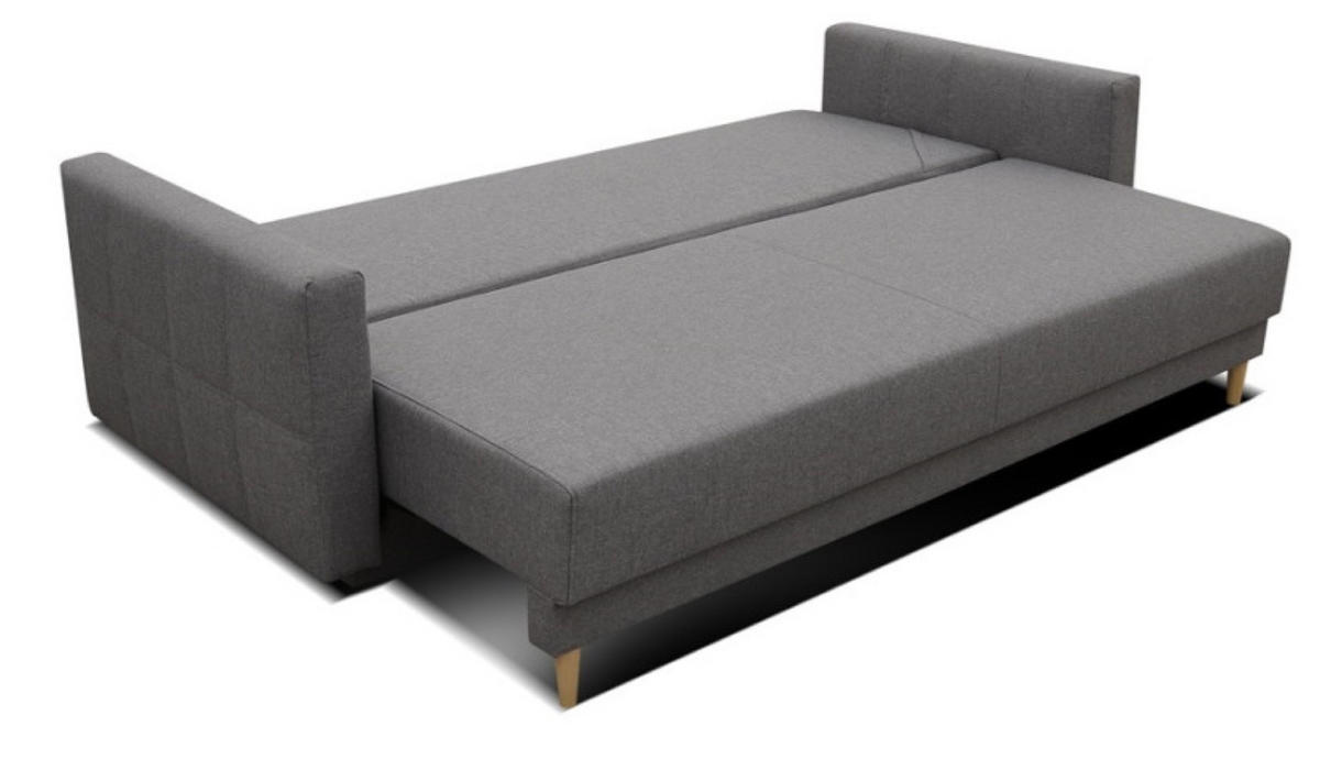 SOFA Grafit LEMA Ausziehbar - Graphitfarben, Textil (216/85/91cm) - Sepro Meble
