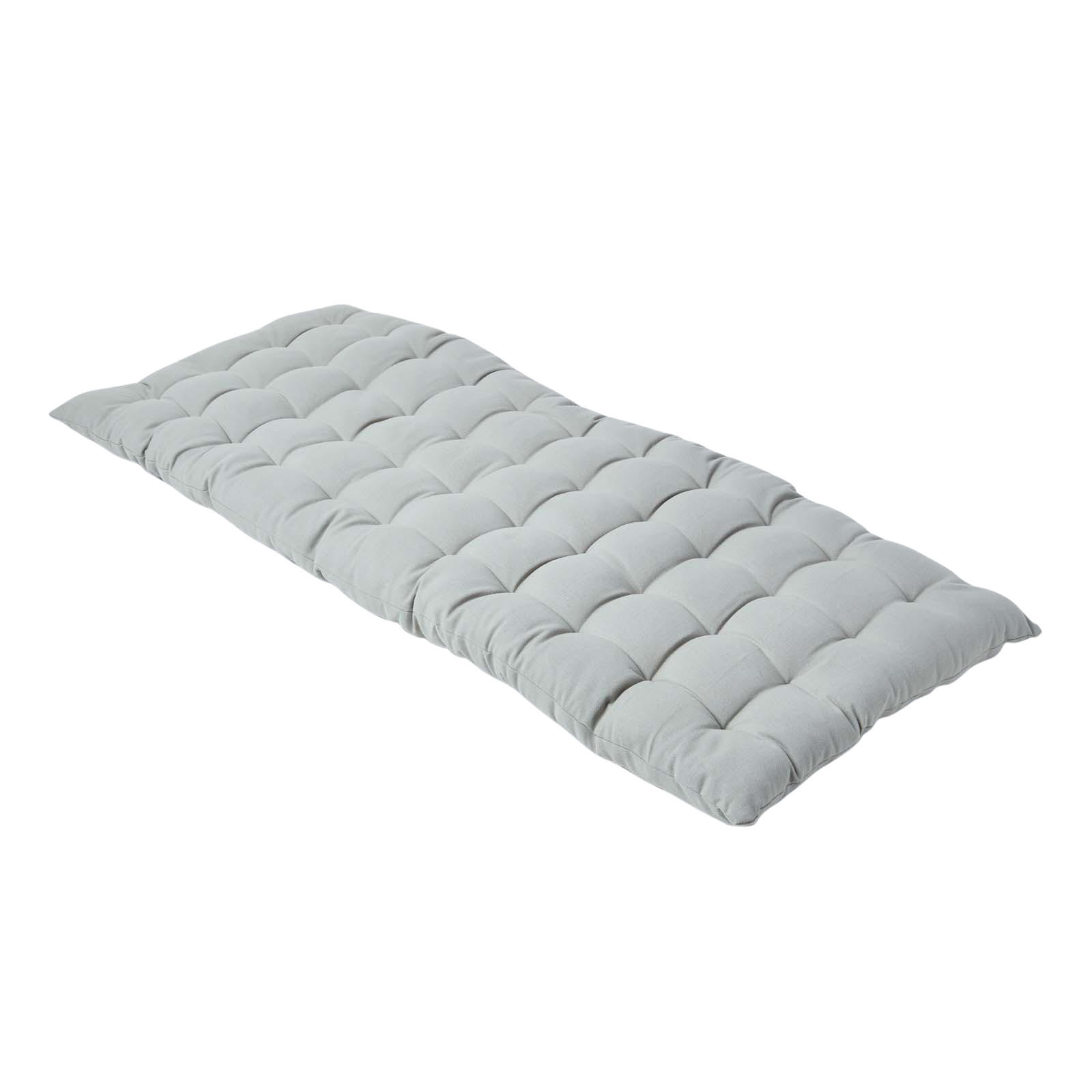 BANKAUFLAGE 2-Sitzer grau 108/42/5 cm - Grau, Textil (108/42/5cm) - Homescapes