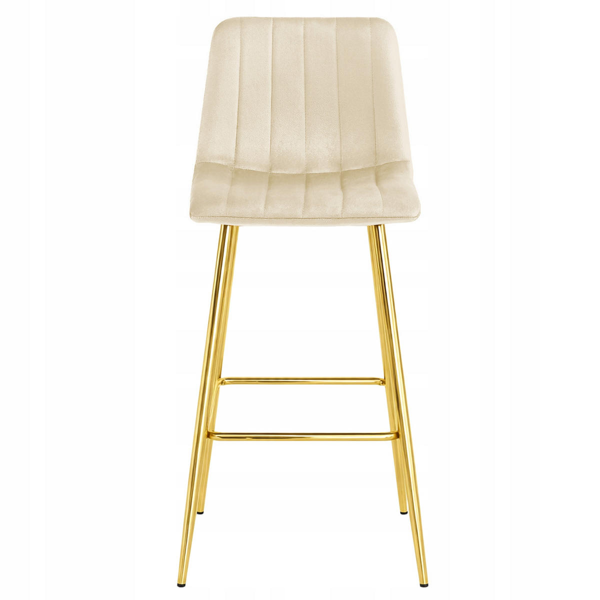 BARHOCKER Beige 43x49 cm POZZA Ergonomisches Sitzkissen - Beige, Metall (43/56/49cm)