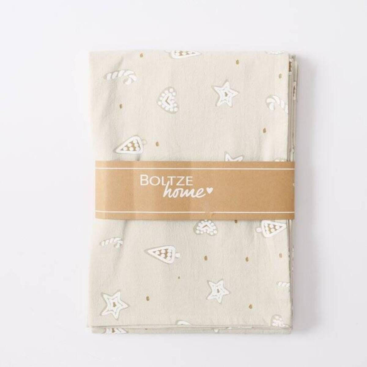 TISCHDECKE Bakery 140/180 cm - Beige, Naturmaterialien (140/1/180cm) - Boltze Home