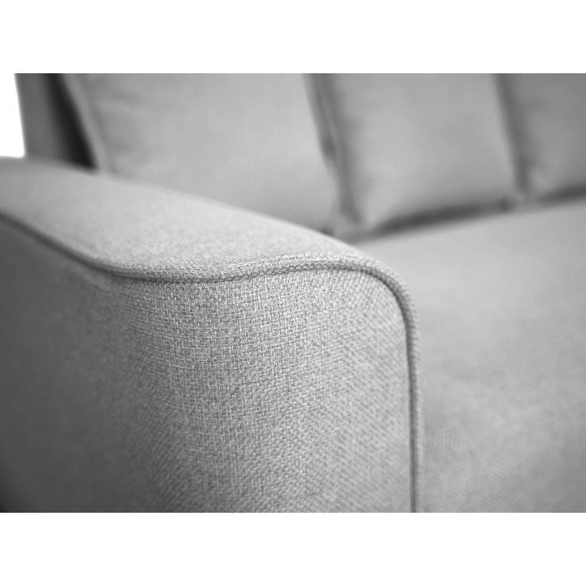 ECKSCHLAFSOFA Willow hellgrau - Hellgrau, Textil (225/150cm) - Beautysofa