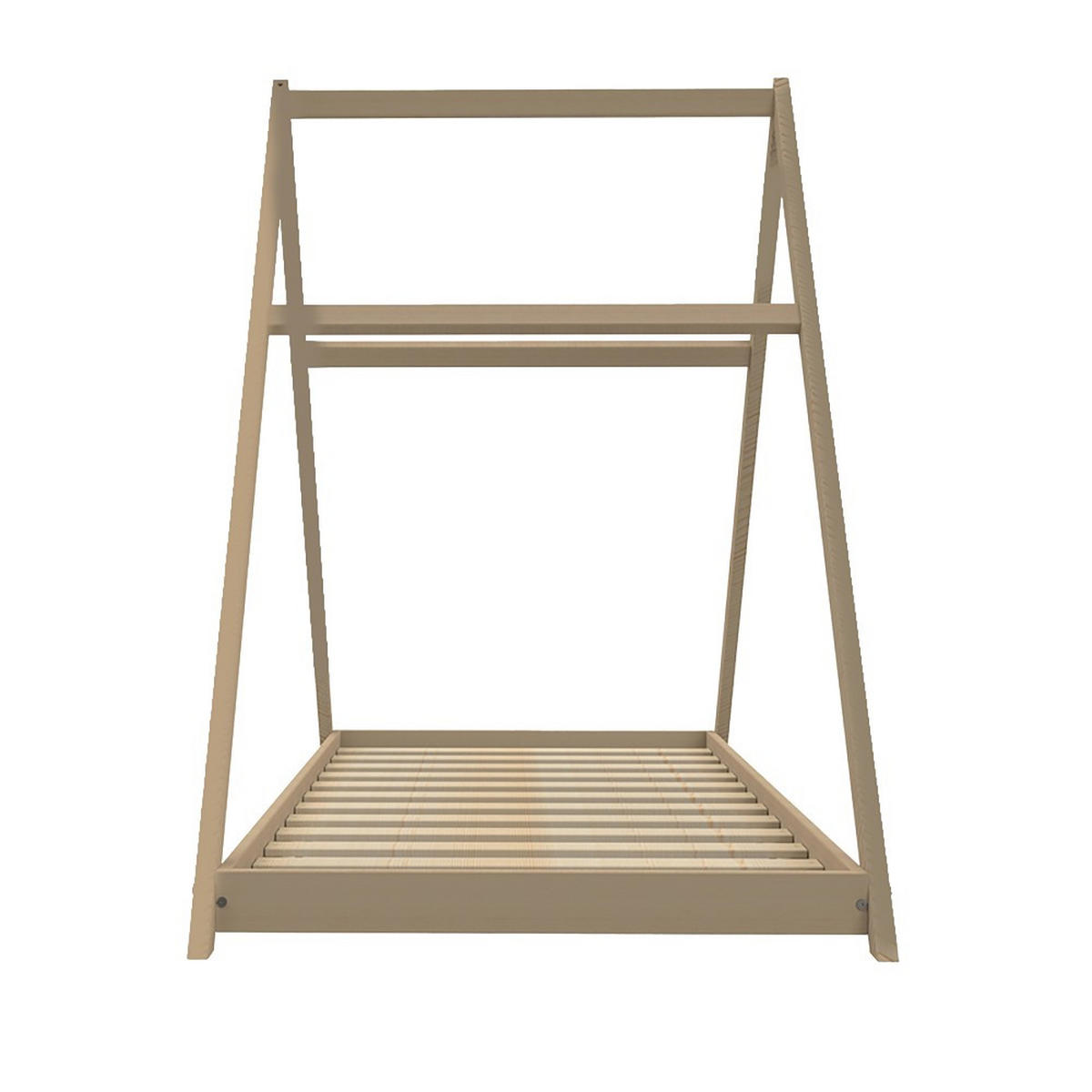 HAUSBETT APACHE mit Lattenrost / Kinderbett 90x190 - Naturholz - Naturfarben, Holz (90/190cm) - Weber Industries