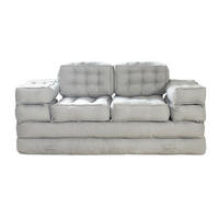 MODULIERBARES Sofa - 2 Personen, 3 Personen, 4 Personen, 5 Personen - stoff - grau Dilako - Grau, Textil (195/90/70cm) - Vente-Unique