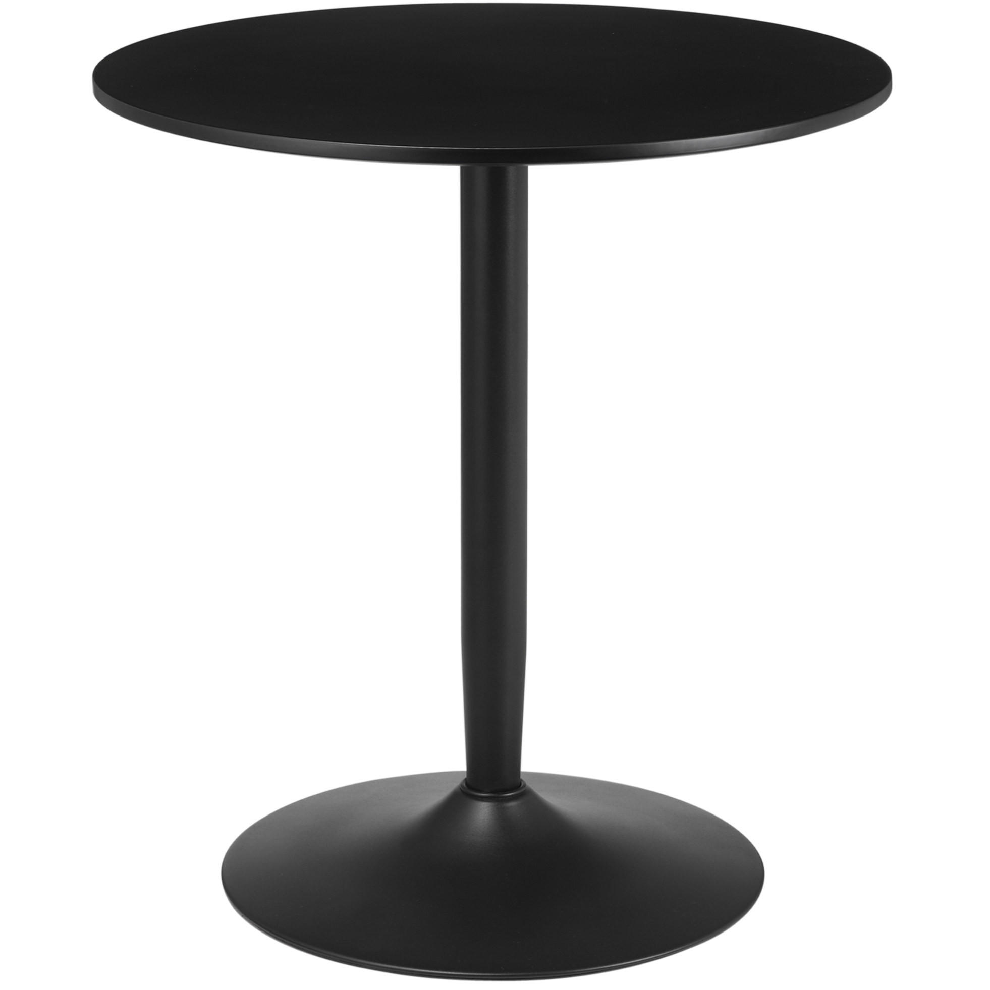 ESSTISCH 70/75 cm Schwarz aus Stahl und MDF - Schwarz, Metall (70/70/75cm) - OKMYHOME