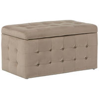 TRUHENBANK Michigan 42/72/40 cm - Braun, Textil (72/40/42cm) - Beliani