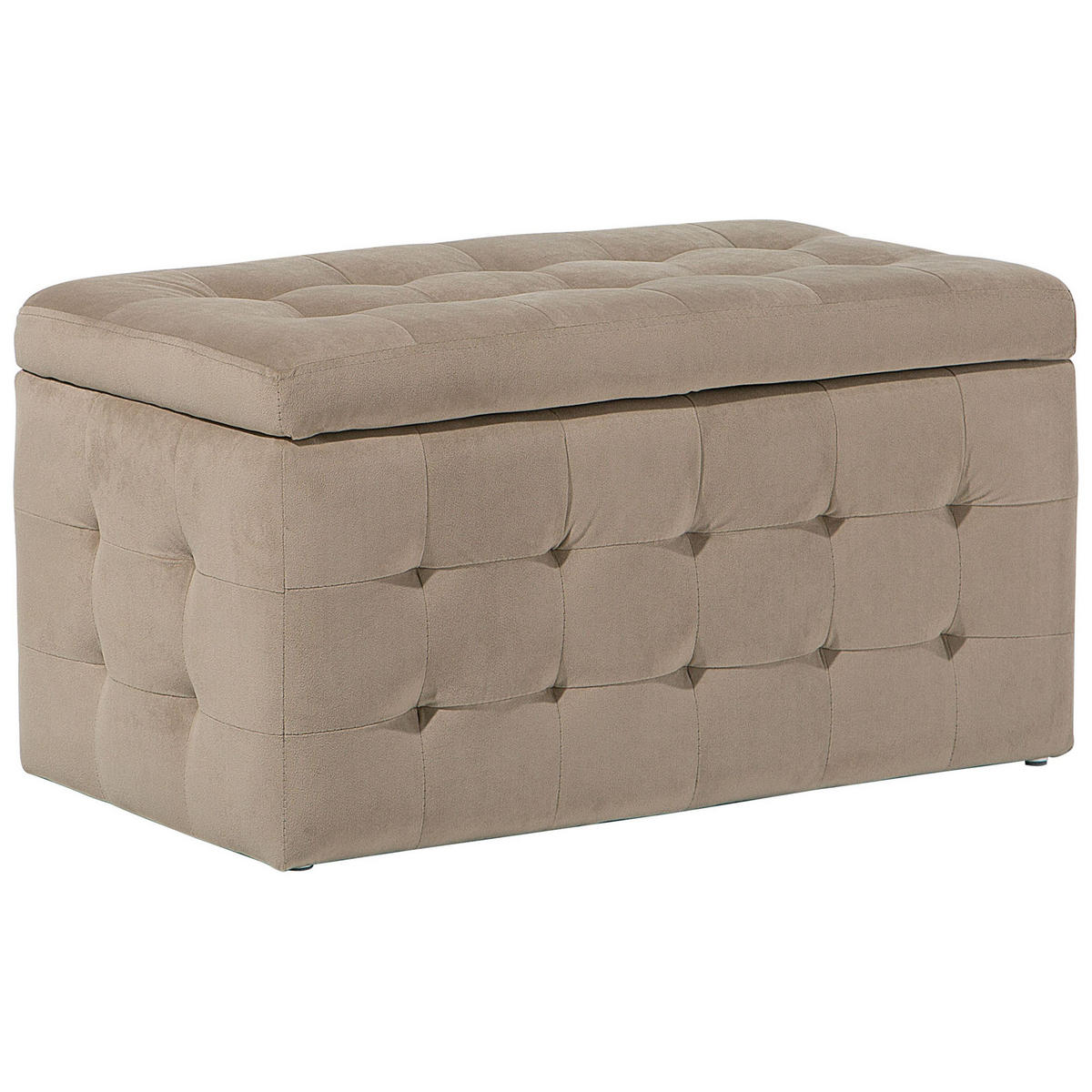 TRUHENBANK Michigan 42/72/40 cm - Braun, Textil (72/40/42cm) - Beliani