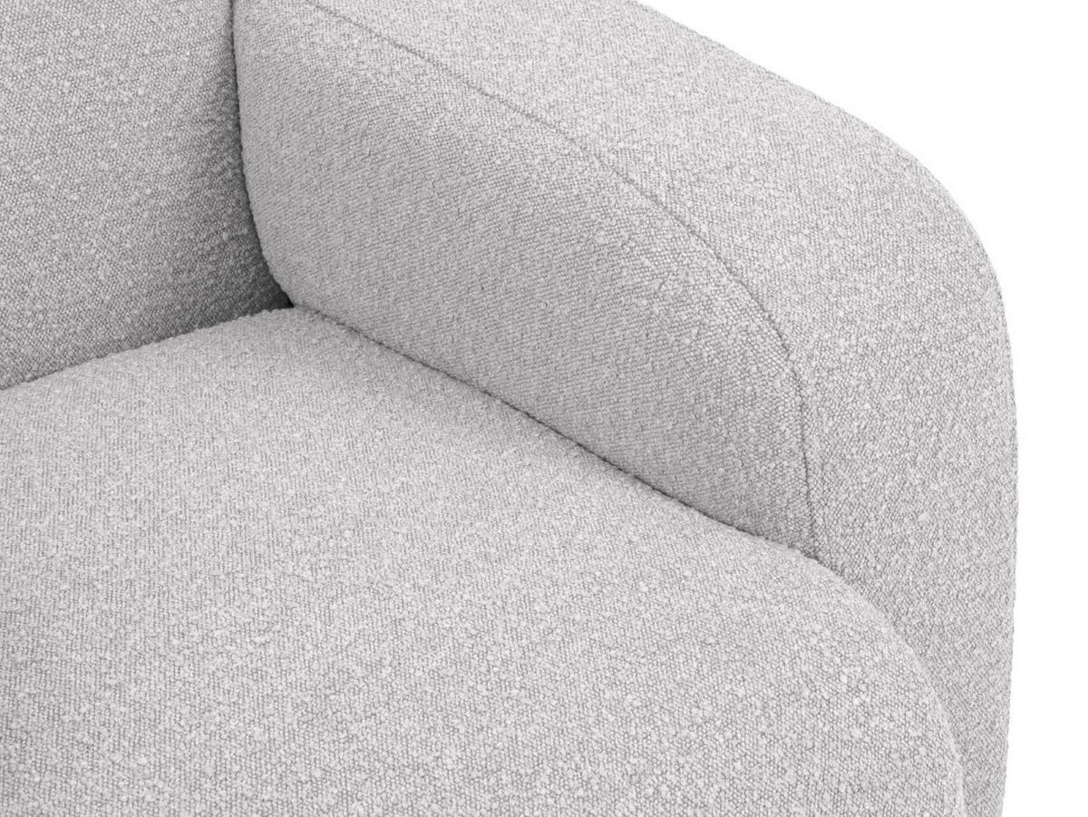 ECKSOFA links Molino aus Boucle hellgrau 6 Sitzplätze - Hellgrau, Textil (250/315cm) - Micadoni