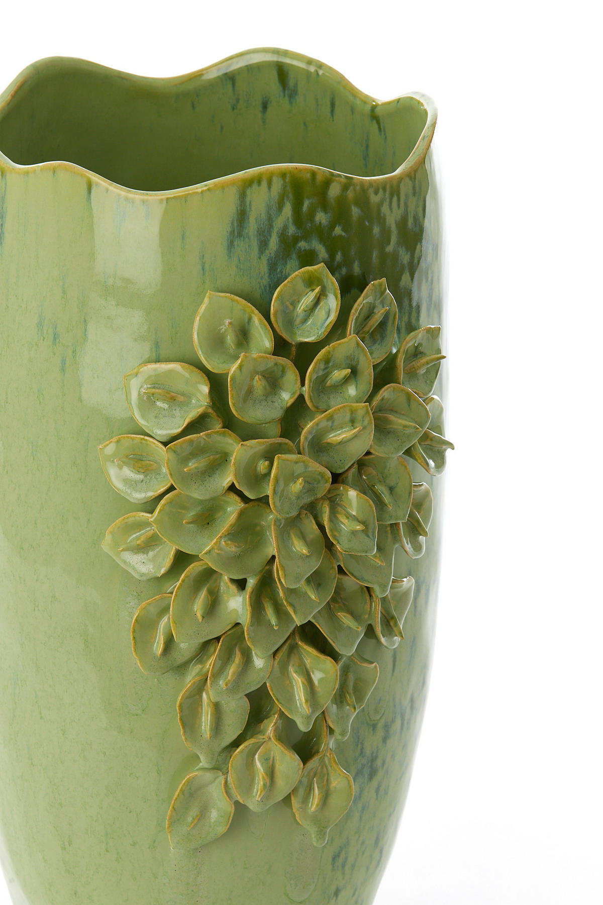 VASE Amiata Grün 31,5/27/50 cm - Grün, Keramik (50cm) - Light & Living