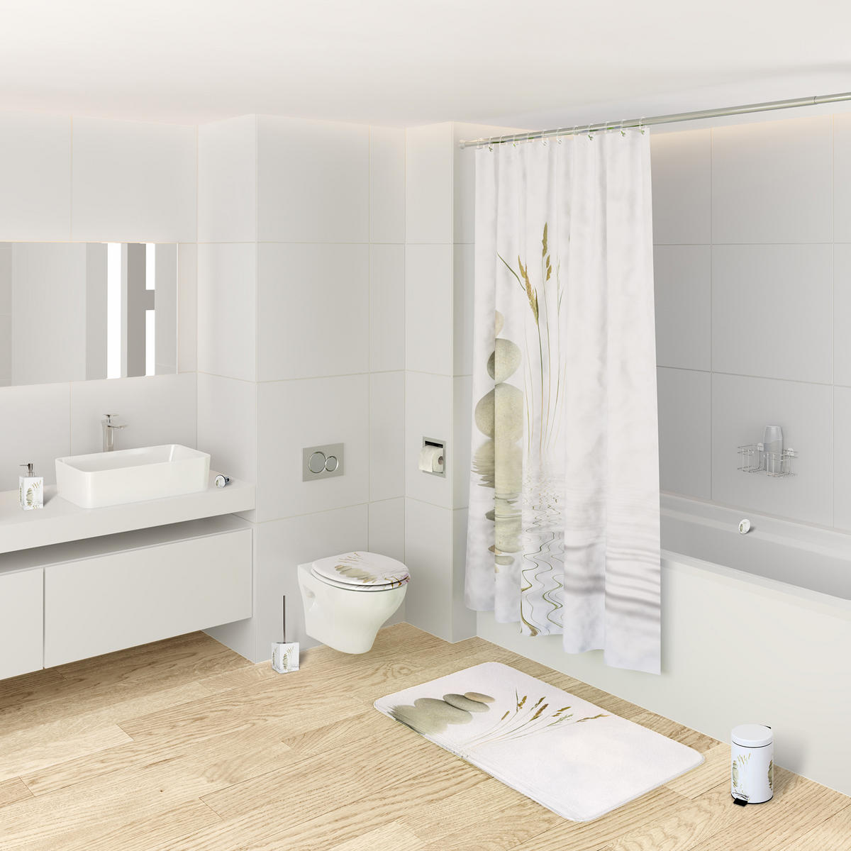 WC-SITZ Balance - Beige, Holzwerkstoff (38/6/47cm) - Sanilo