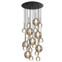 GALERIELEUCHTE Belluna 20-flammig Klar Ø 14/24cm - Klar, Glas (24/24/45cm) - s.luce