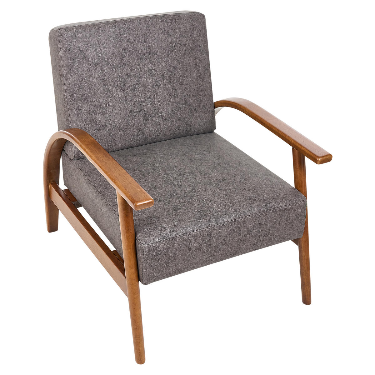 SESSEL Kunstleder Dunkelbraun Skara - Dunkelbraun/Braun, Kunststoff (70/83/88cm) - Beliani