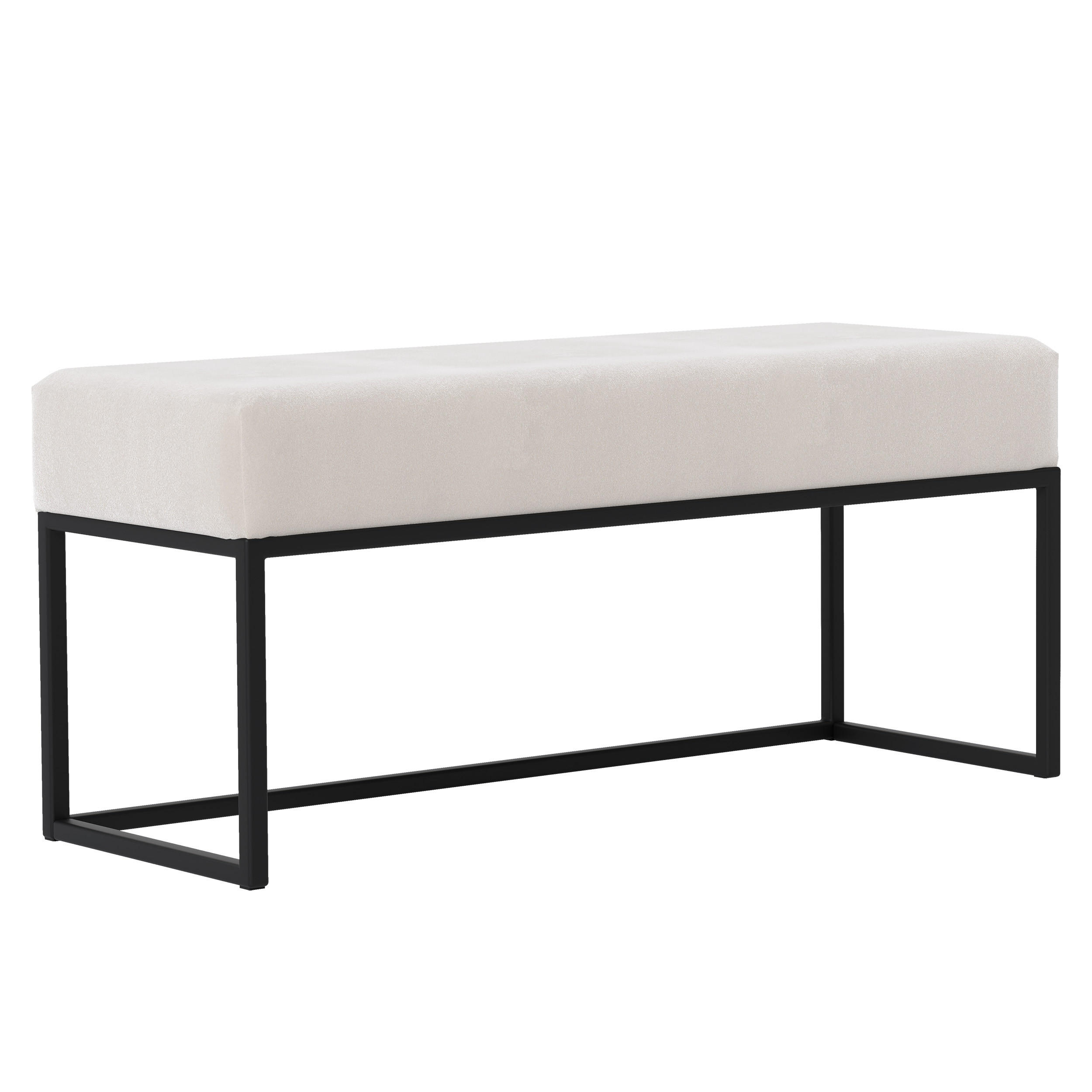 Idohome Polsterbank Creme 90x44x30 cm
