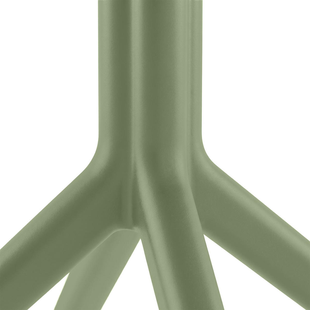 GARTENTISCH rund Ø105 cm Kunststoff Oliv - Olivgrün, Kunststoff (105/105/74cm) - CLP