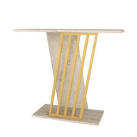 KONSOLENTISCH Gravity Beige Granit Optik - Beige, Holzwerkstoff (29/90/77cm) - moebel17