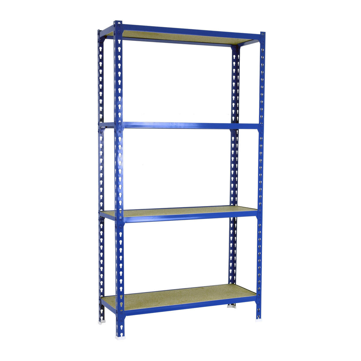 SCHWERLASTREGAL Mid Muli HxBxT 150 x 120 x 50 cm 4 Fachböden Fachlast 200 kg Blau - Blau, Metall (120/150/50cm) - PROREGAL