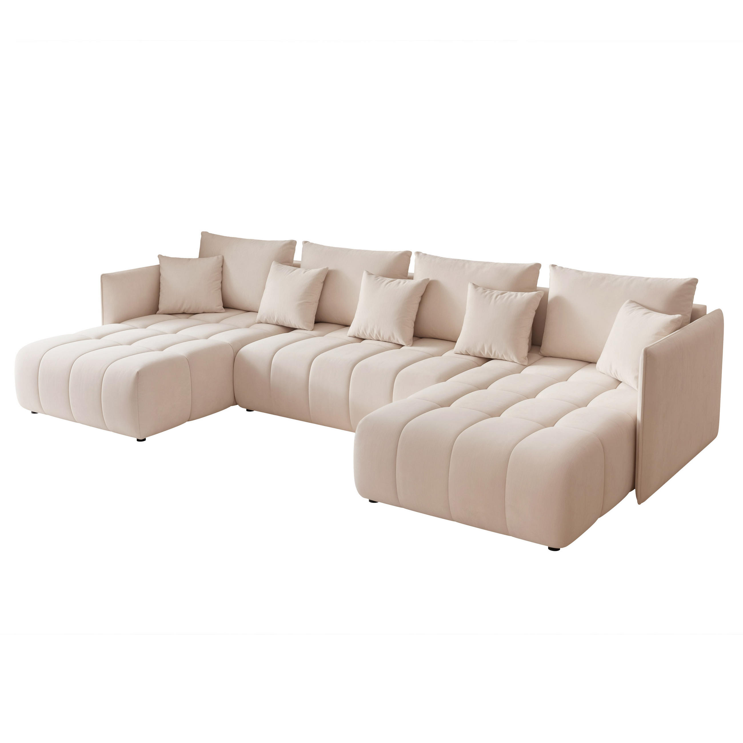 Idohome Wohnlandschaft Creme 353x83x180 cm
