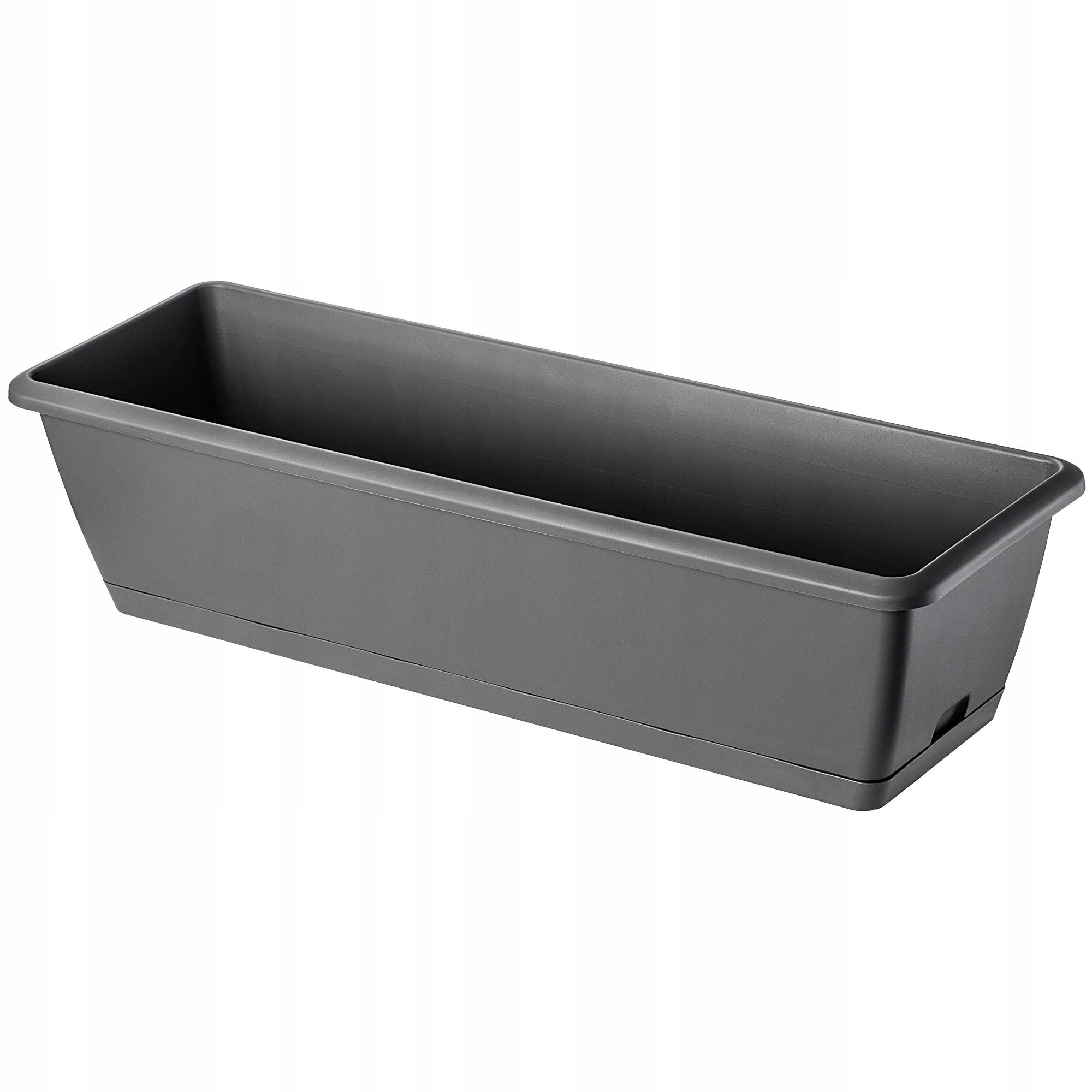 BALKONKASTEN 60 cm, Grau - Grau, Kunststoff (19/59cm) - KADAX