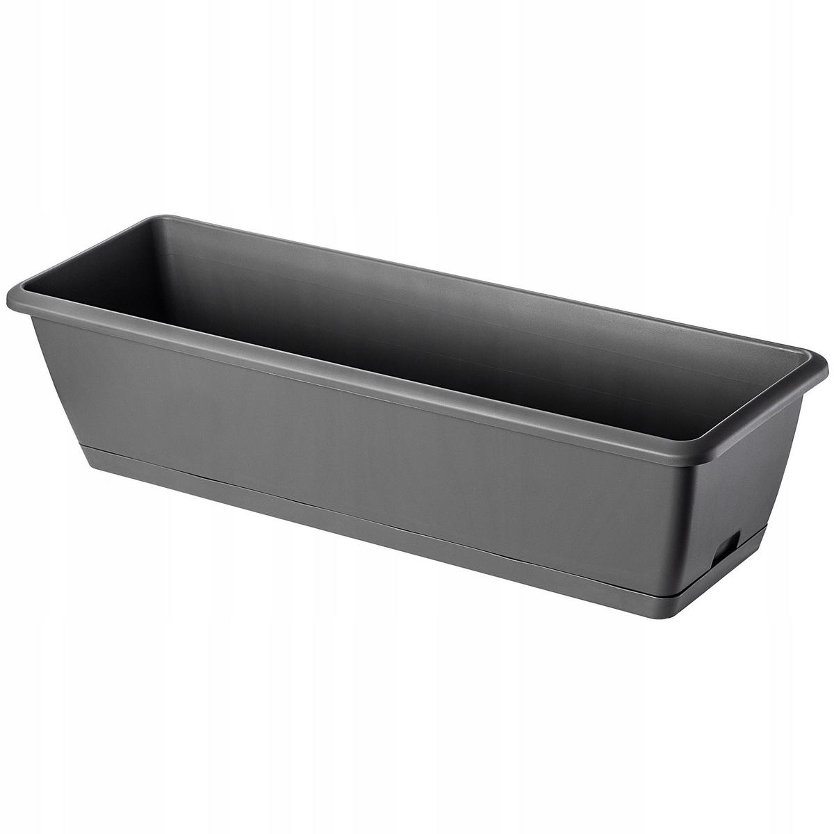 BALKONKASTEN 60 cm mit Griffen, Grau - Grau, Kunststoff (19/59cm) - KADAX