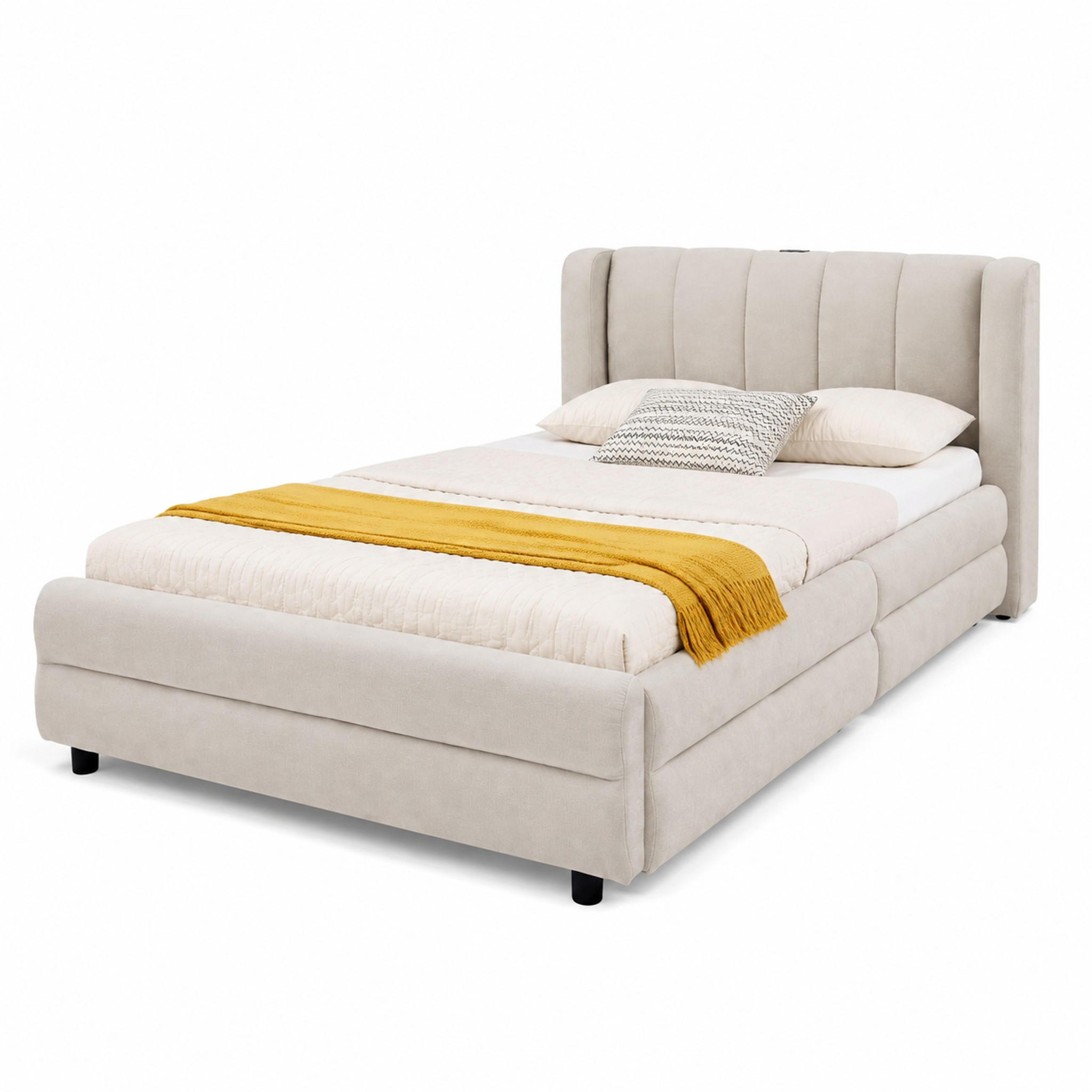 Beauniv Bett Beige 90x200 cm