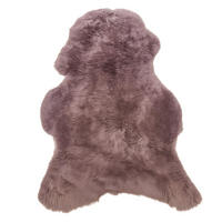 SCHAFFELL Natur Mauve Grau Lila Weich & Dicht ca. 130 cm - Lila/Mauve, Fell (70/130cm) - Provellus
