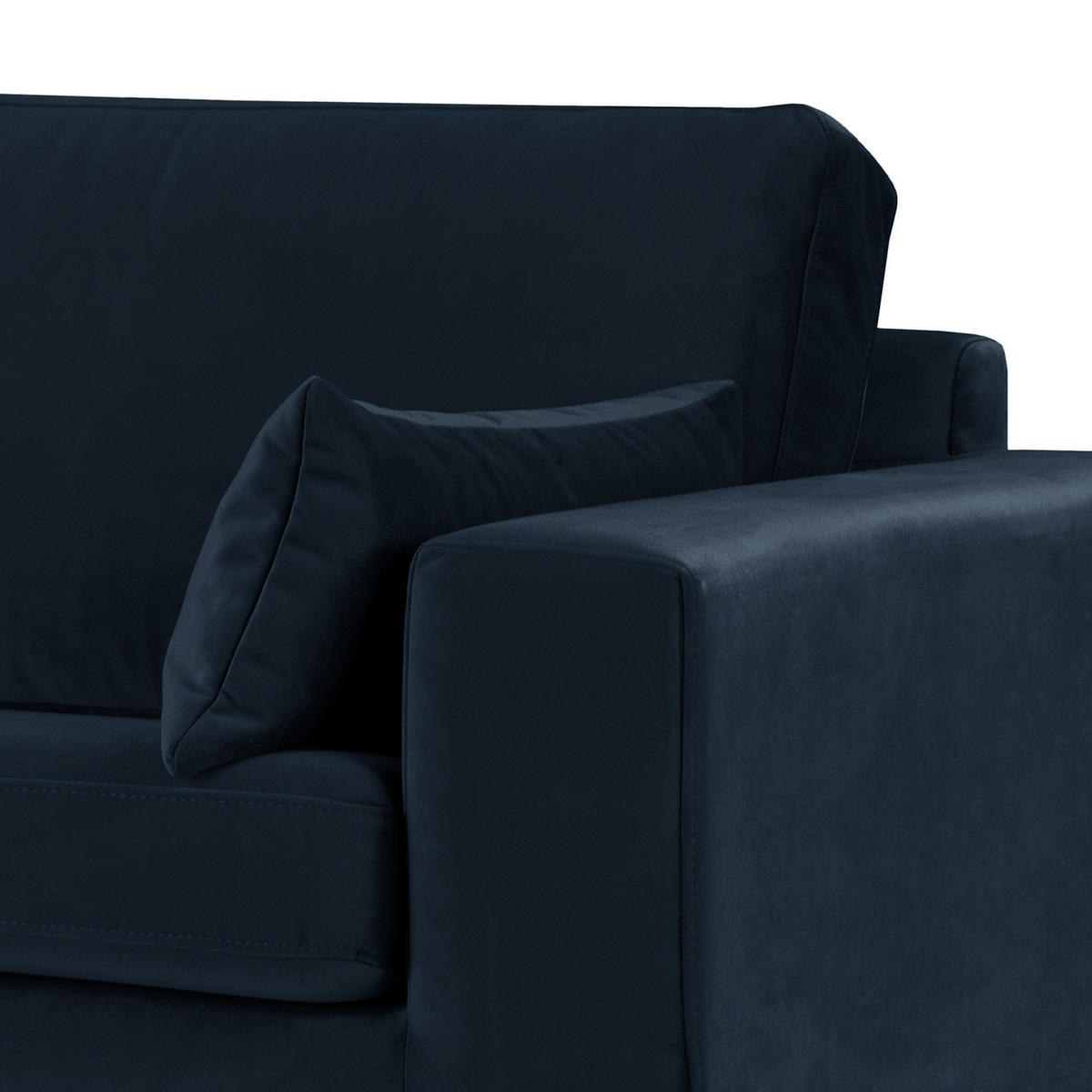 2-SITZER SOFA - Buchefarben/Dunkelblau, Textil (197/81/88cm) - home24