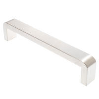 MÖBELGRIFF BA 160mm Edelstahl gebürstet Küchengriff Schrankgriff modern - Edelstahlfarben/Grau, Metall (2/3.5/17cm)