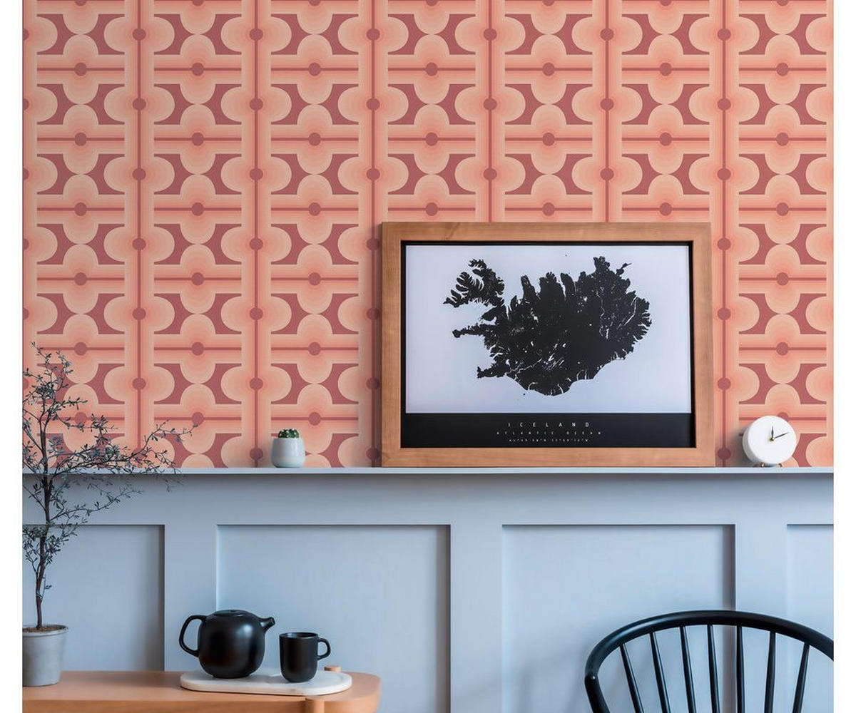 VLIESTAPETE Rot 53/850 cm - Orange, Textil (53/1cm) - KUNSTLOFT