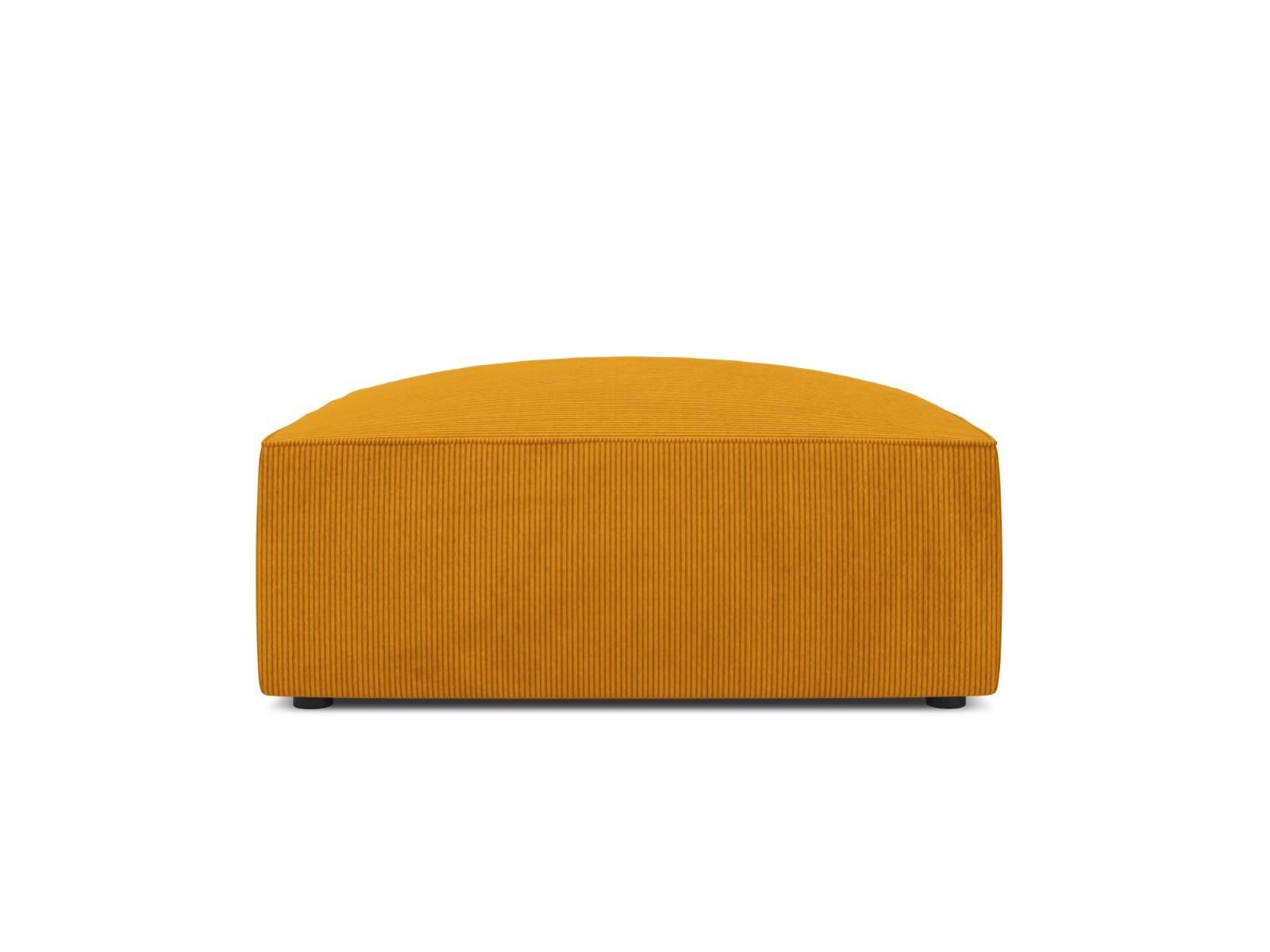 POUF Ruby aus Cord gelb - Gelb, Textil (93/40/93cm) - Micadoni